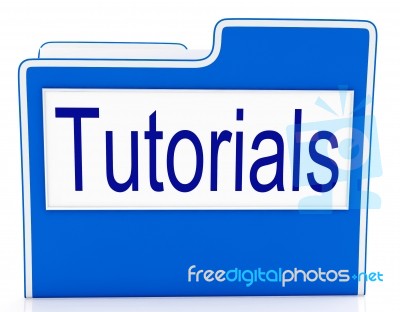 Tutorials File Indicates Organization Correspondence And Files Stock Image