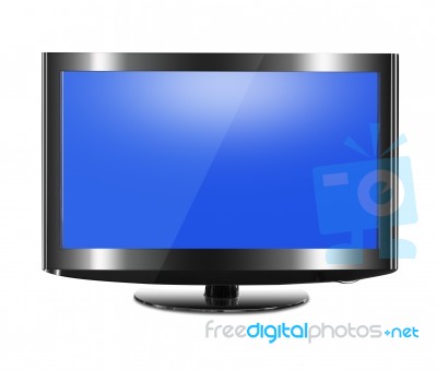 TV Flat Screen Stock Image