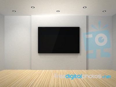 TV Lcd In Room Stock Image