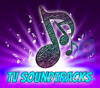 Tv Soundtracks Indicates Video Game And Harmony Stock Image