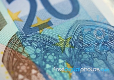 Twenty Euro Note Cash Stock Photo