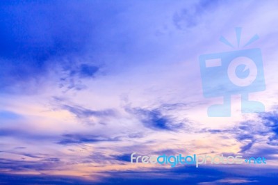 Twilight Sky Background Stock Photo