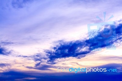 Twilight Sky Background Stock Photo