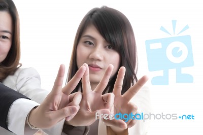 Two Asian Business Stock Photo