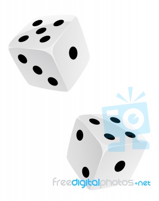 Two Dice3 Stock Photo