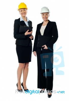 Two Female Architects Stock Photo