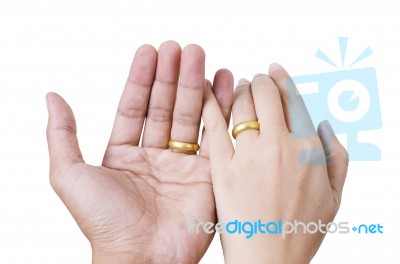 Two Hand Touch For Love Concept. Stock Photo