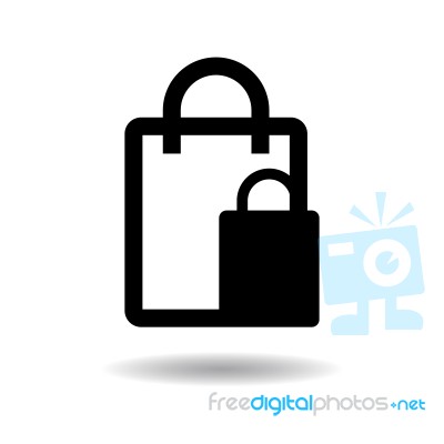 Two Shopping Bags Icon  Illustration Eps10 On White Background Stock Image