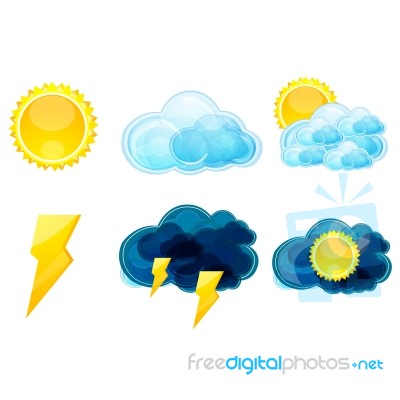 Types Of Weather Stock Image