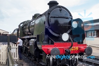 U Class Locomotive At Sheffield Park Station Stock Photo