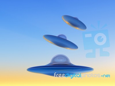 Ufo  Attack Stock Image