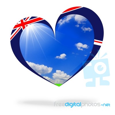 UK Love Flag Stock Image