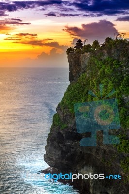 Uluwatu Temple In Bali, Indonesia Stock Photo