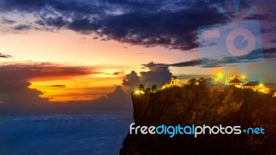 Uluwatu Temple In Bali, Indonesia Stock Photo