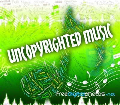 Uncopyrighted Music Indicates Intellectual Property Rights And A… Stock Image