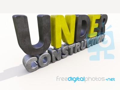 Under Construction Stock Image