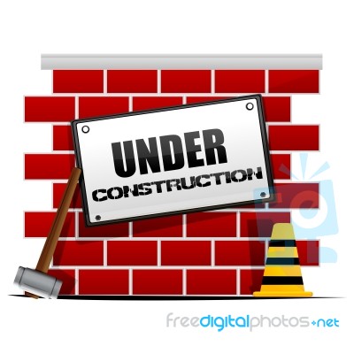 Under Construction Stock Image