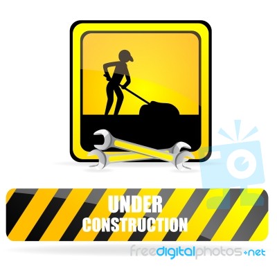 Under Construction Stock Image