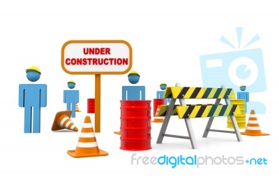 Under Construction Stock Image