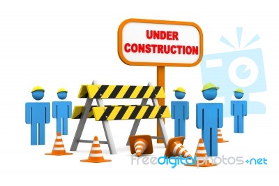 Under Construction Stock Image