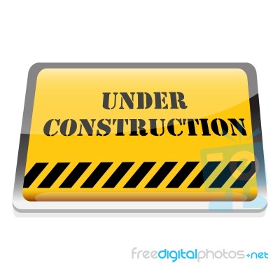 Under Construction Board Stock Image