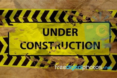 Under Construction Sign Stock Image