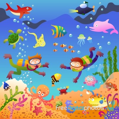 Under The Sea Stock Image