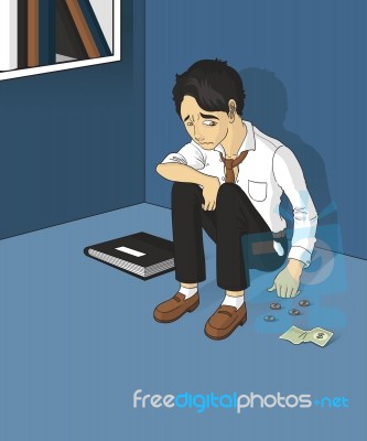 Unemployed Man Stock Image