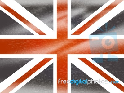 Union Jack Means English Flag And England Stock Image