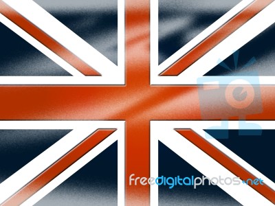 Union Jack Shows United Kingdom And Britain Stock Image