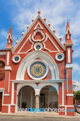 University Of Fine Arts And Sciences Of Bolívar In Old Town, Ca… Stock Photo