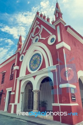 University Of Fine Arts And Sciences Of Bolívar In Old Town, Ca… Stock Photo