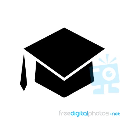 University  Symbol Icon  Illustration On White Backg Stock Image