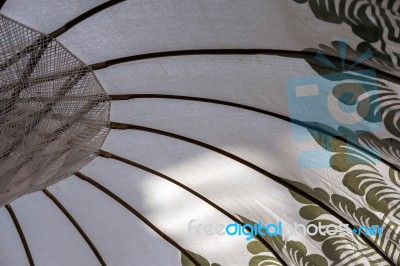 Unusual Parasol In Marbella Stock Photo