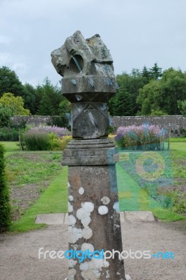 Unusual Sundial Stock Photo