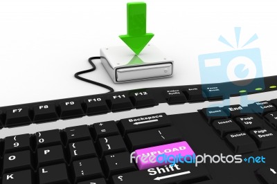 Upload Enter Key Stock Image