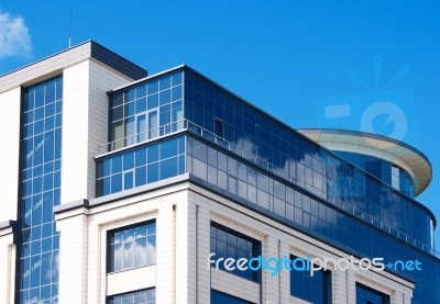 Upper Floor Of The Business Center Stock Photo