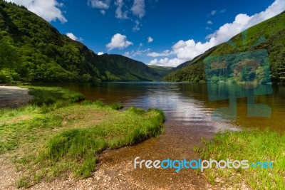 Upper Lake In Glendalough Stock Photo