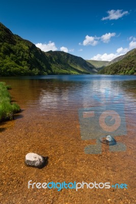 Upper Lake In Glendalough Stock Photo