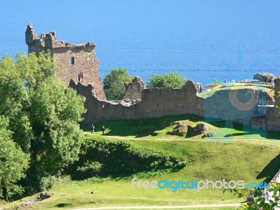 Urquhart Castle, Loch Ness Stock Photo