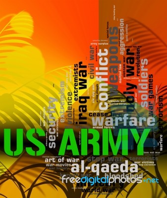 Us Army Shows The United States And Armed Stock Image