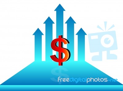 Us Dollar Symbol Concept Stock Image