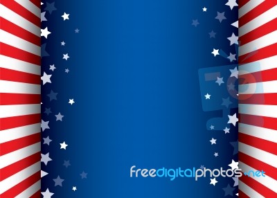 US flag frame Stock Image