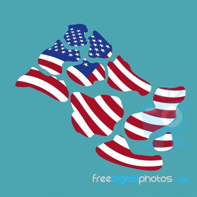 Usa Flag Stock Image