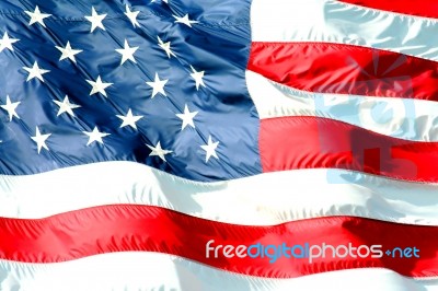 USA Flag Stock Photo