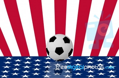 USA Football Team Stock Image