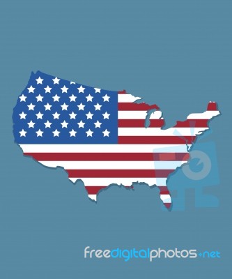 Usa Map Stock Image