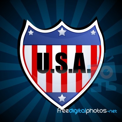 USA Shield Stock Image