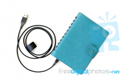 USB And Notebook Stock Photo