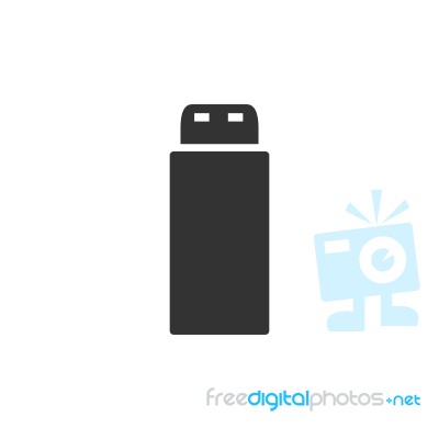 Usb Drive Symbol Icon  Illustration On White Backgro Stock Image